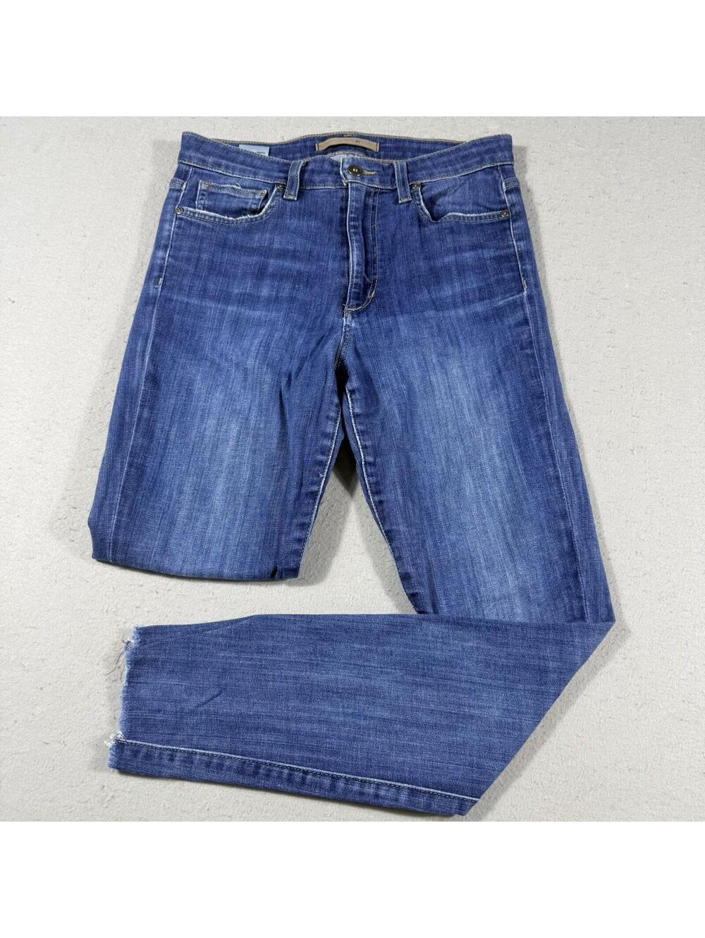 Joe’s Jeans High Rise Skinny Ankle Womens‎ Size 27 Blue Raw Hem Jeans